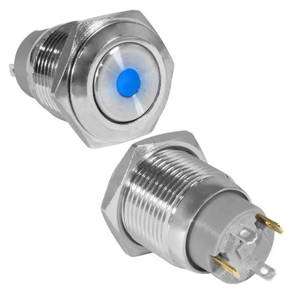 GQ16F-10ZD/J/B/N off-on Кнопка антивандальная серии GQ16F с подсветкой