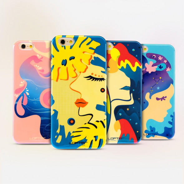 TPU Чехол накладка Lofter для iPhone 6, 6S (Иллюстрация)