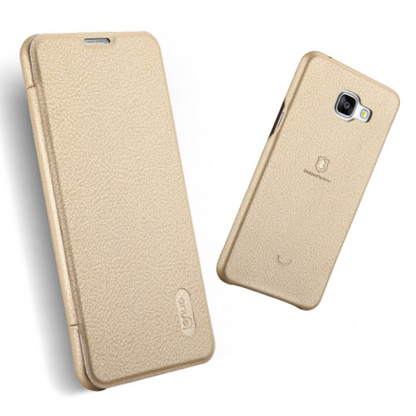 Чехол книжка Lenuo для Samsung Galaxy A5 (2016) SM-A510 (Золотистый)