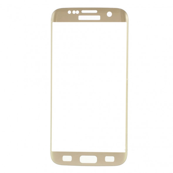 3D Защитное стекло для Samsung Galaxy S7 Edge G935 (Золотистое)