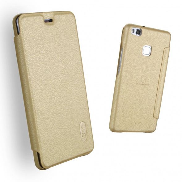 Чехол книжкой LENUO для Huawei P9 Lite (Золотой)