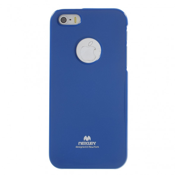 TPU Чехол MERCURY для iPhone 5, 5S, SE (синий)