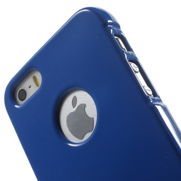 TPU Чехол MERCURY для iPhone 5, 5S, SE (синий)