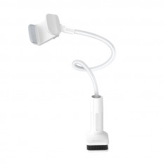 Настольный держатель телефона Borofone BH23 зажим, гибкий, 0.7м (белый)