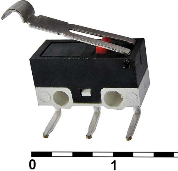 DM1-02D-30G-G Микропереключатель серии DM с рычагом