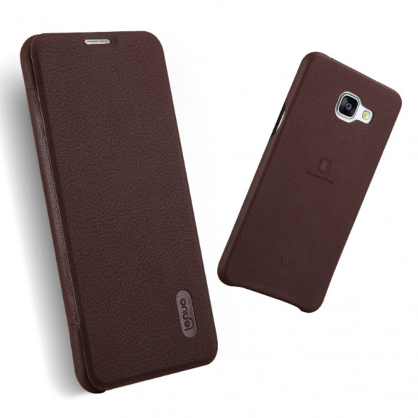 Чехол книжка Lenuo для Samsung Galaxy A5 (2016) SM-A510 (Коричневый)