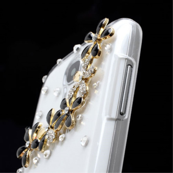 Чехол накладка со стразами для Samsung Galaxy S 4 mini i9190 (Баллерина)