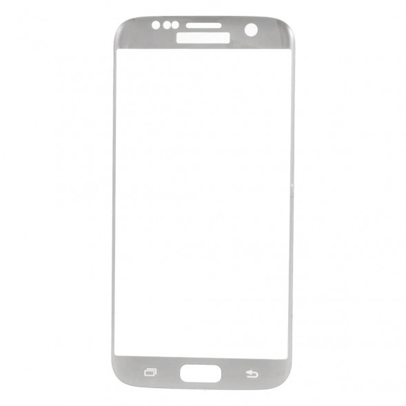 3D Защитное стекло для Samsung Galaxy S7 Edge G935 (Серебристый)