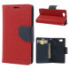 Чехол книжка с визитницей Mercury Goospery для Sony Xperia Z1 Compact D5503 (Красный)