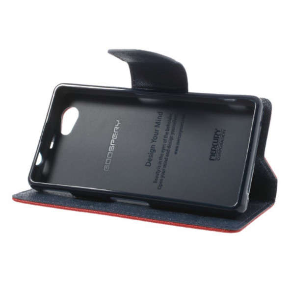 Чехол книжка с визитницей Mercury Goospery для Sony Xperia Z1 Compact D5503 (Красный)