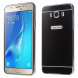 Алюминиевый бампер чехол для Samsung Galaxy J7 (2016) SM-J710F (Черный)
