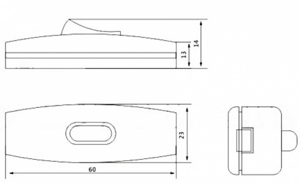 KCD5-305 on-off Переключатель клавишный (рокерный)