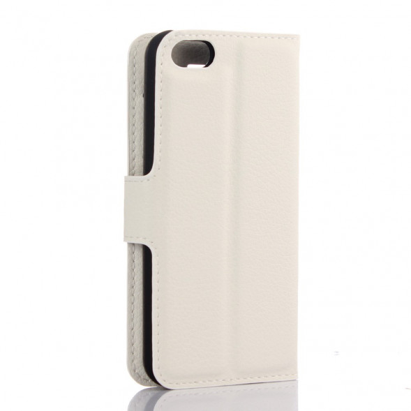 Чехол книжка с визитницей для iPhone 5, 5S, SE (белый)