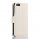 Чехол книжка с визитницей для iPhone 5, 5S, SE (белый)