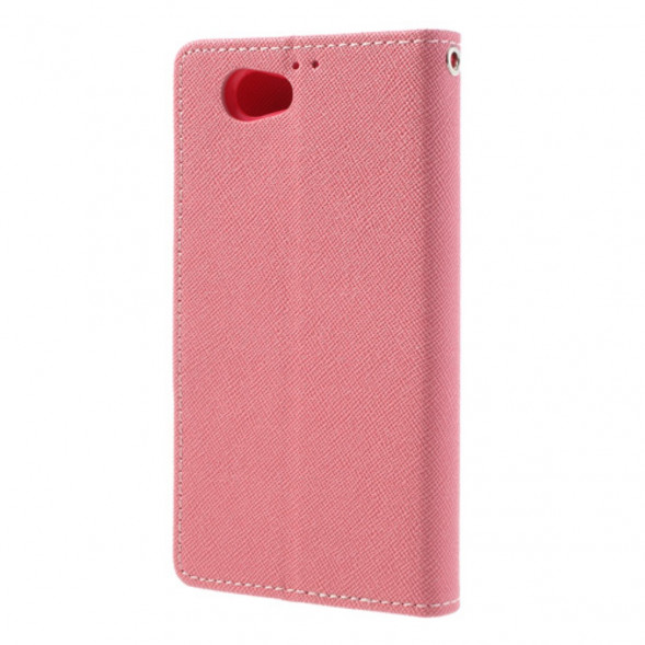 Чехол книжка с визитницей Mercury Goospery для Sony Xperia Z1 Compact D5503 (Розовый)