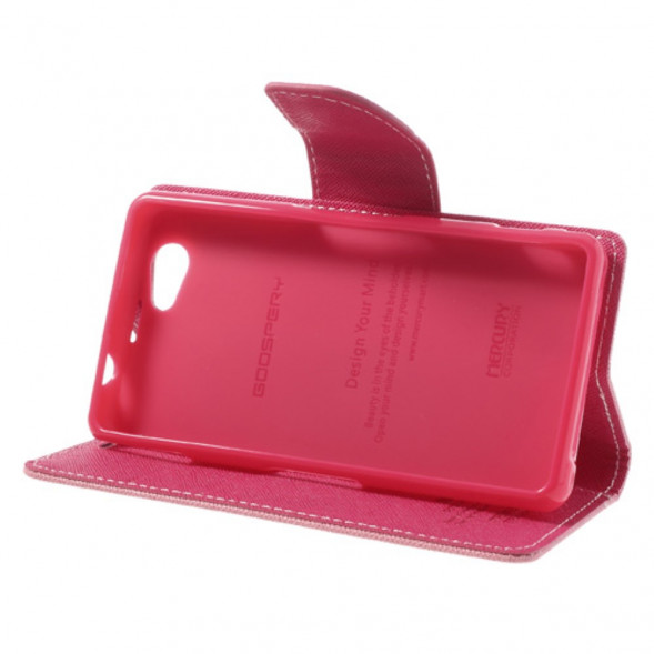 Чехол книжка с визитницей Mercury Goospery для Sony Xperia Z1 Compact D5503 (Розовый)