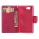 Чехол книжка с визитницей Mercury Goospery для Sony Xperia Z1 Compact D5503 (Розовый)