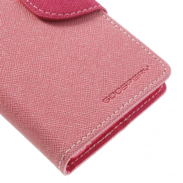 Чехол книжка с визитницей Mercury Goospery для Sony Xperia Z1 Compact D5503 (Розовый)