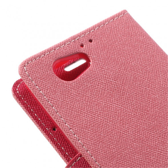 Чехол книжка с визитницей Mercury Goospery для Sony Xperia Z1 Compact D5503 (Розовый)