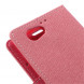 Чехол книжка с визитницей Mercury Goospery для Sony Xperia Z1 Compact D5503 (Розовый)