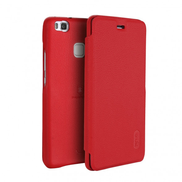 Чехол книжкой LENUO для Huawei P9 Lite (Красный)
