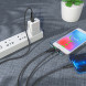 Кабель зарядки Borofone BX66 Wide way 3 в 1 Lightning, MicroUSB, Type-C, 2.4A, 1м (черный)