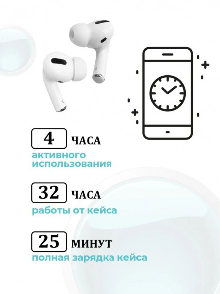 Беспроводные наушники Borofone BW03 Pro Bluetooth с микрофоном (Белый)