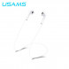 Силиконовый чехол для Apple наушников AirPods Usams (белый)