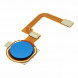 Шлейф для Realme C15 кнопка на сканер отпечатка пальца (Синий)