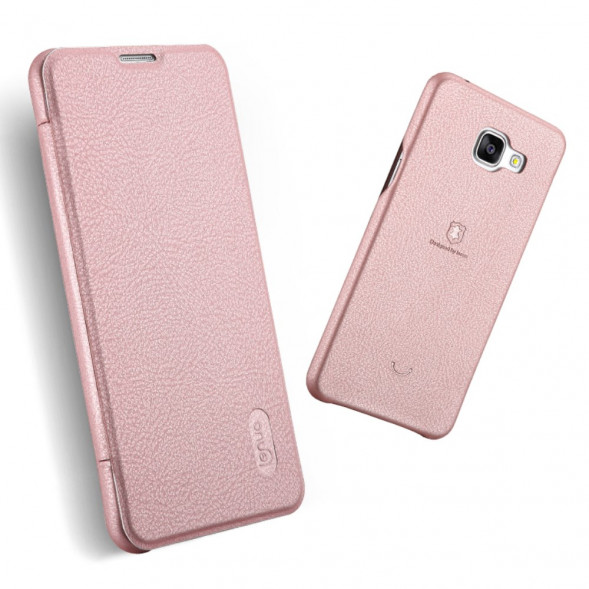 Чехол книжка Lenuo для Samsung Galaxy A5 (2016) SM-A510 (Розовый)
