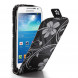 Чехол флип с рисунком для Samsung Galaxy S 4 mini i9190 (Белый цветок)