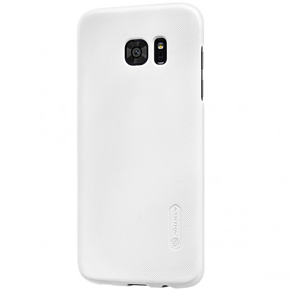 Пластиковый чехол накладка Nillkin для Samsung Galaxy S7 Edge G935 (Белый)