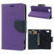 Чехол книжка с визитницей Mercury Goospery для Sony Xperia Z1 Compact D5503 (Фиолетовый)