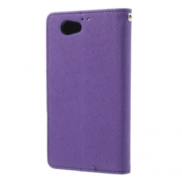 Чехол книжка с визитницей Mercury Goospery для Sony Xperia Z1 Compact D5503 (Фиолетовый)