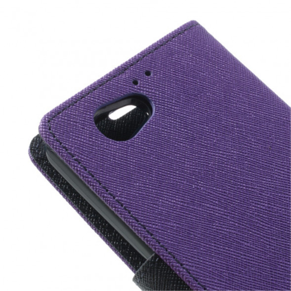 Чехол книжка с визитницей Mercury Goospery для Sony Xperia Z1 Compact D5503 (Фиолетовый)