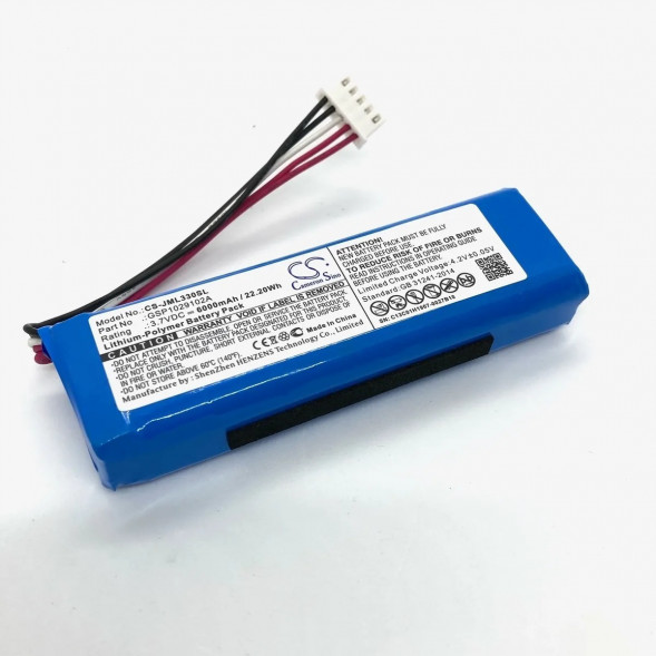 CS-JML330SL Аккумулятор JBL Charge 3 (3.7V 6000mAh 22.20Wh) GSP1029102A