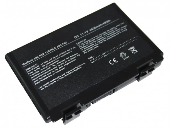 A32-F82 Аккумулятор для ноутбука Asus K40, K50, K70, F82, X5, 4400mAh, 11.1V