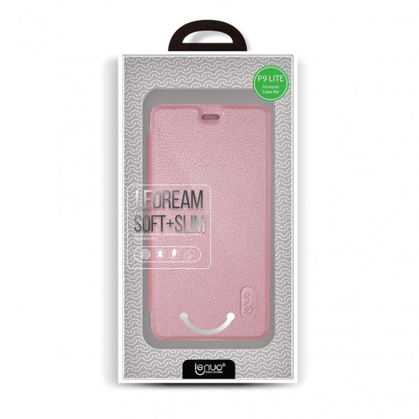 Чехол книжкой LENUO для Huawei P9 Lite (Розовый)