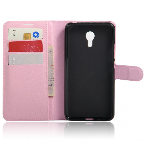 Чехол с визитницей для Meizu M3 / M3s mini (розовый)