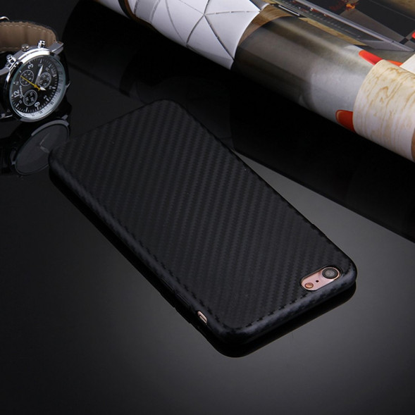 Чехол накладка Artistic Carbon для iPhone 7 (черный)