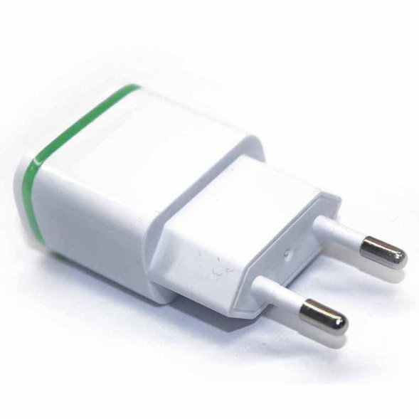 Зарядное устройство 5V 2.1A на 2 USB выхода со световым индикатором