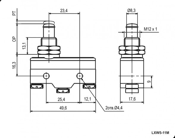Z-15GQ-B 15A/250VAC Микропереключатель
