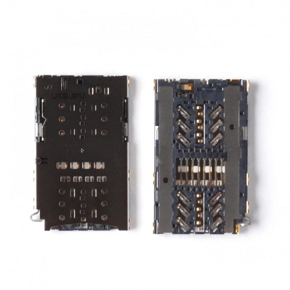 Коннектор SIM+MMC для Samsung G930F S7, G935F S7 Edge, N930F Note 7, A320F A3 2017, A520F A5 2017