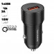 Автомобильное зарядное устройство BOROFONE BZ19A Wisdom 1xUSB, 3A, QC3.0 (черный)