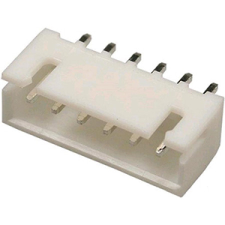 6 pin 1.25mm Разъем питания низковольтный (белый)
