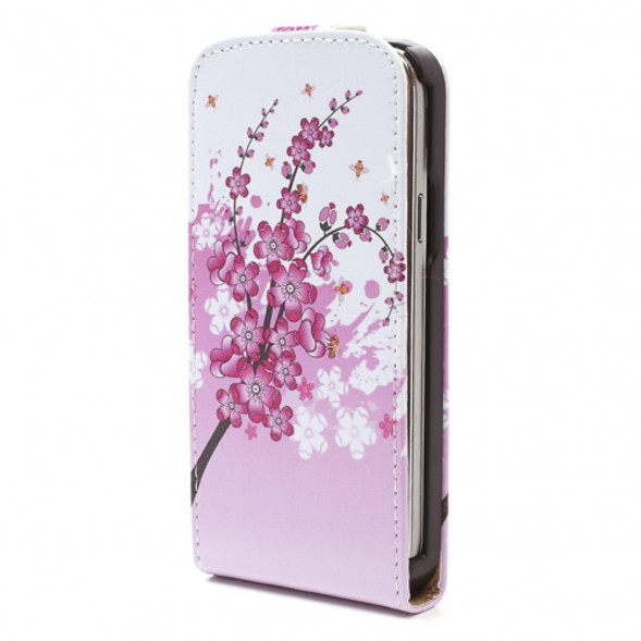 Чехол флип с рисунком для Samsung Galaxy S 4 mini i9190 (Ветка сливы)