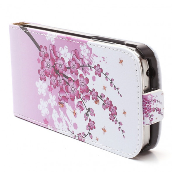 Чехол флип с рисунком для Samsung Galaxy S 4 mini i9190 (Ветка сливы)
