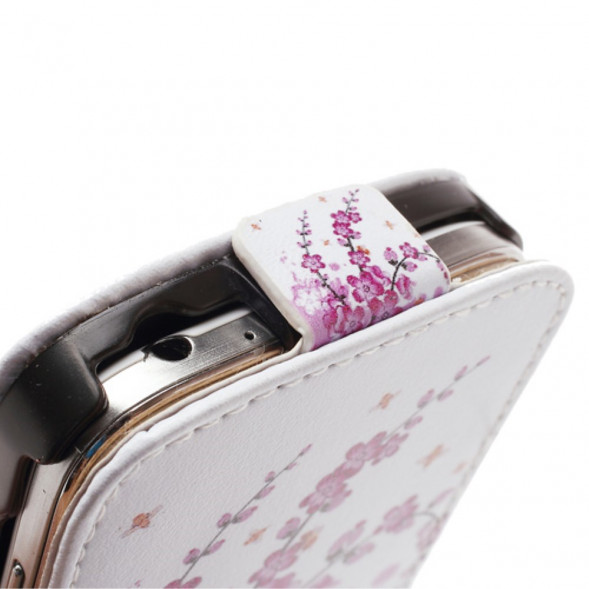 Чехол флип с рисунком для Samsung Galaxy S 4 mini i9190 (Ветка сливы)