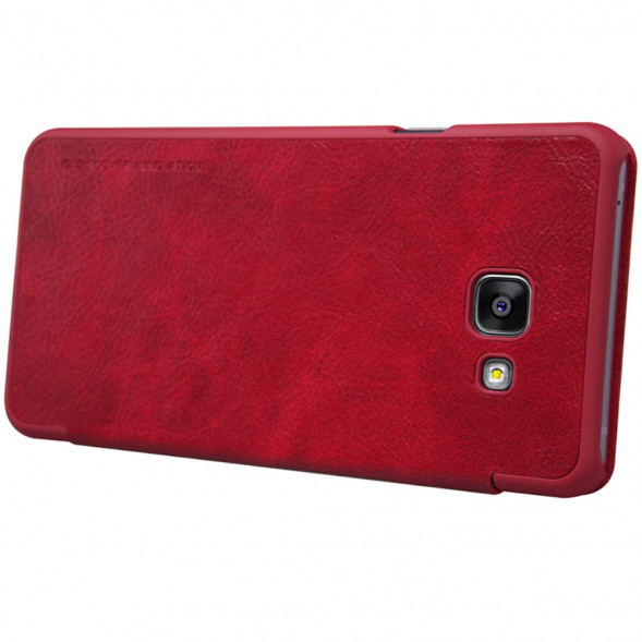 Чехол книжка с окном информации Nillkin для Samsung Galaxy A7 SM-A710F (2016 г.) (Красный)