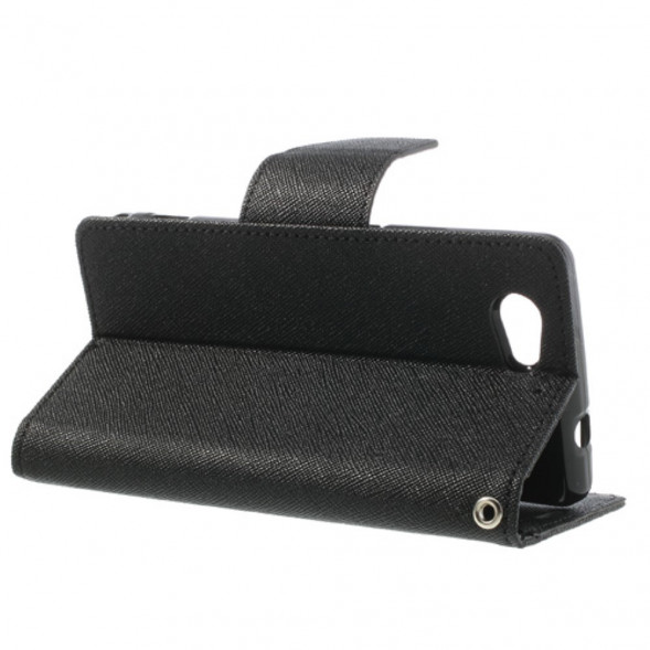 Чехол книжка с визитницей Mercury Goospery для Sony Xperia Z1 Compact D5503 (Черный)